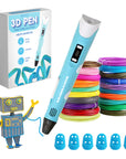 Kit Iniziale Penna 3D - Filamento Riciclato - 10 Colori