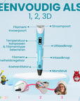 3D Pen Starterspakket - 10 Kleuren Filament